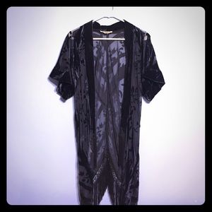 urban outfitters long "cardigan"